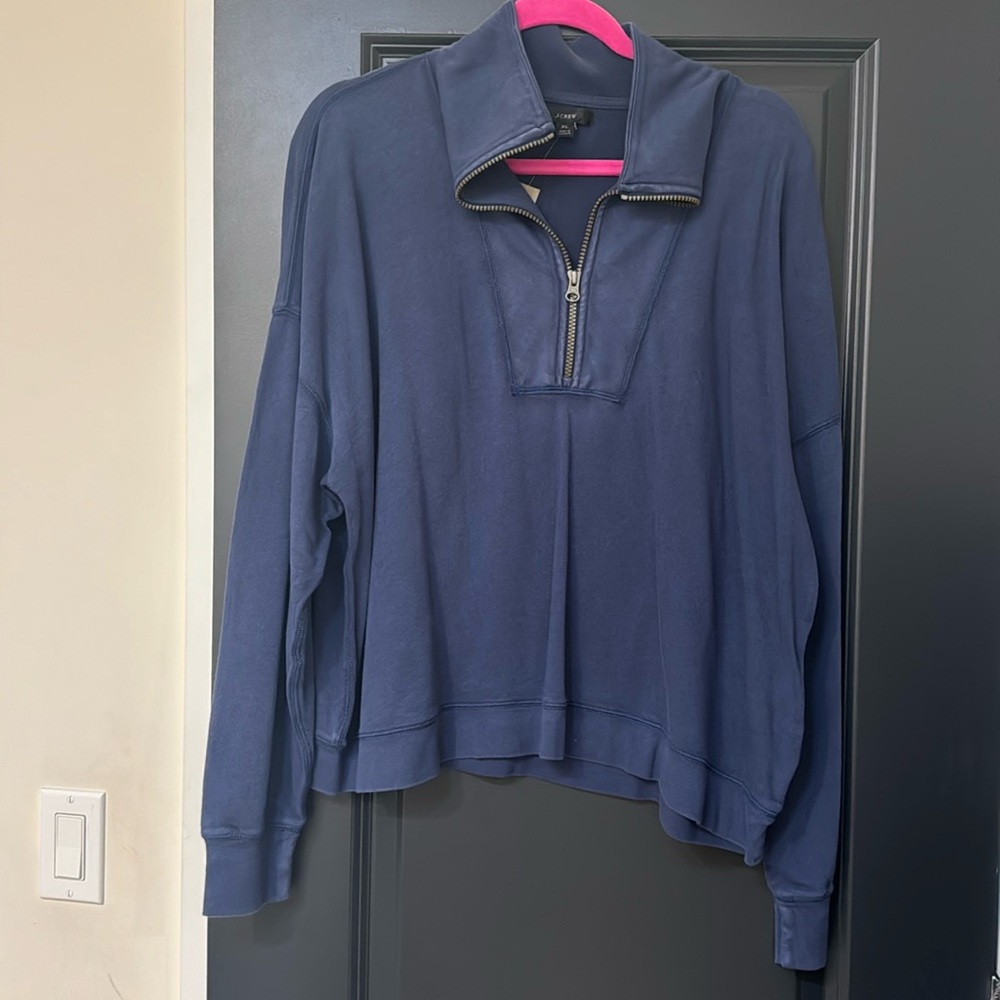 New J.Crew blue pullover